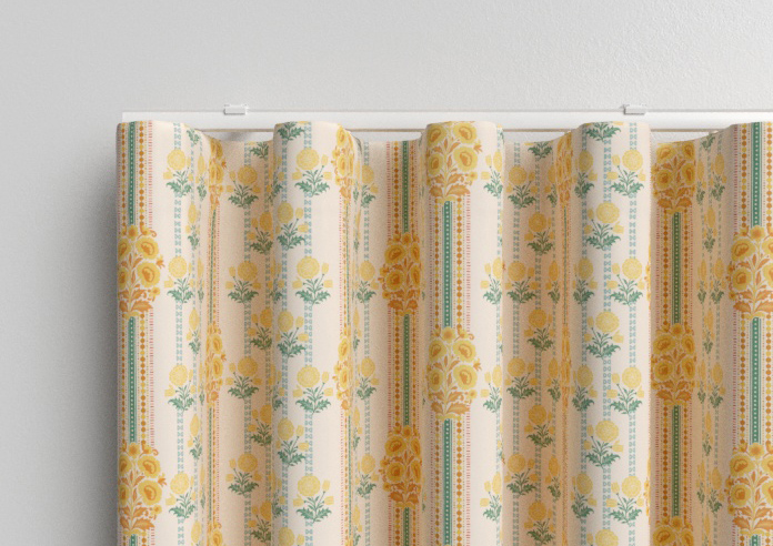 Petal & Block Jaipur Stripe, Marigold - Made to Measure Curtains - Image 13